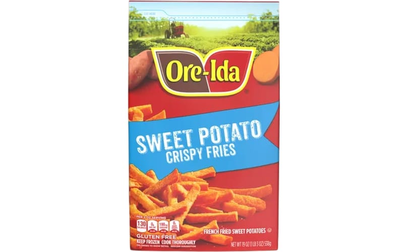 Ore-Ida Sweet Potato Crispy Fries ranked second overall and received top honors for delivering the crispiest texture after baking.