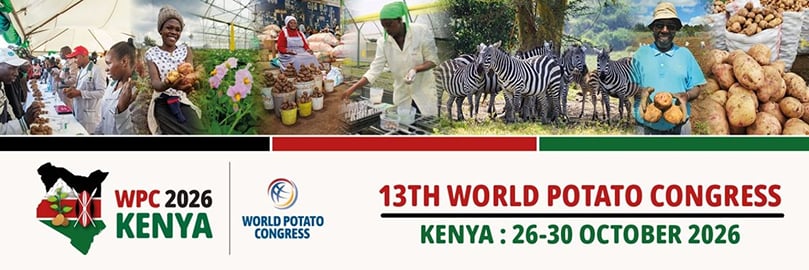 Kenya hosts the 13th World Potato Congress in Naivasha, 26–30 October 2026 — a global showcase of potato innovation, trade, culture, and sustainability in Africa’s rising agri-sector. Kenya hosts the 13th World Potato Congress in Naivasha, 26–30 October 2026 — a global showcase of potato innovation, trade, culture, and sustainability in Africa’s rising agri-sector.