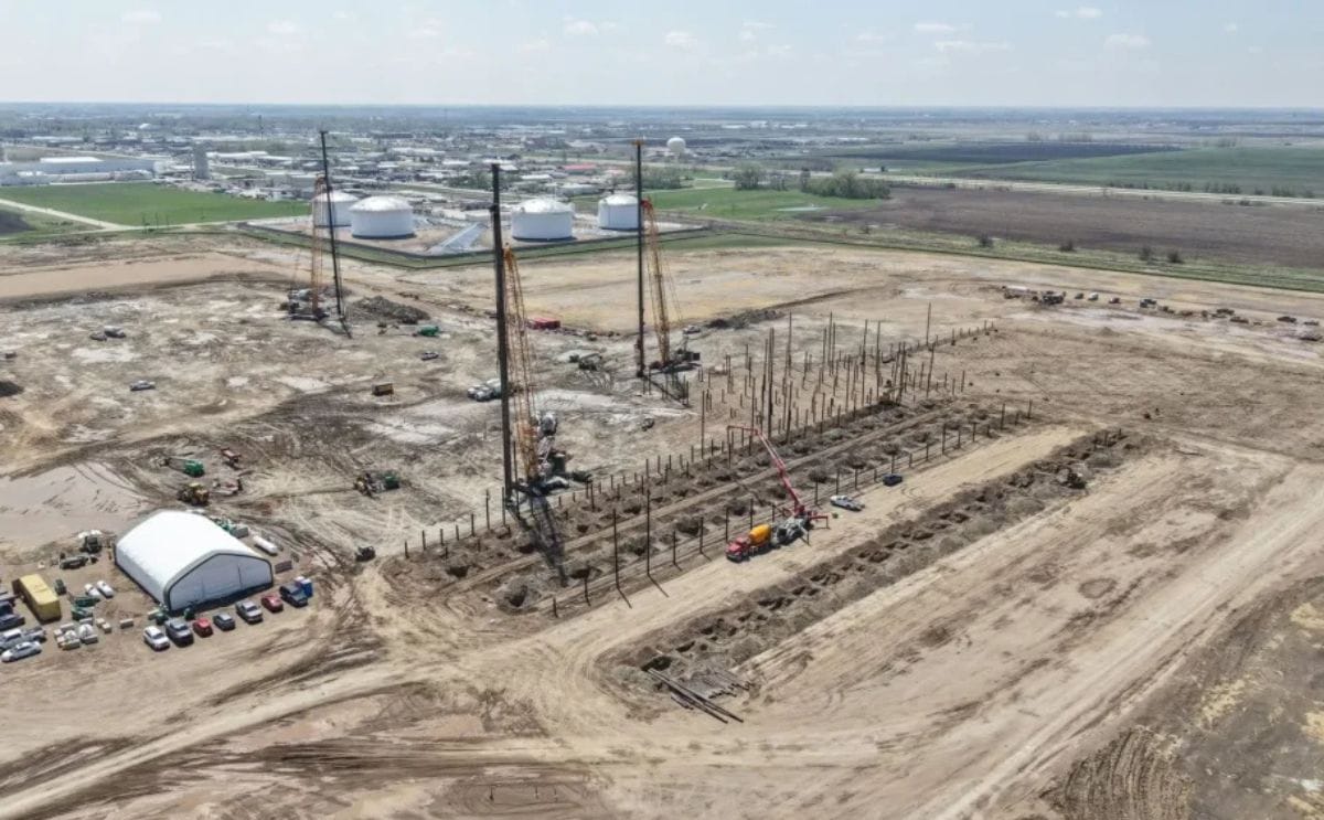 Construction continues on Agristo's frozen potato processing plant in Grand Forks, North Dakota, with production now scheduled to begin in fall 2029 following a one-year extension to the project timeline.