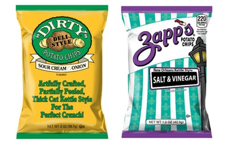 The recall includes some Dirty sour cream and onion chips and some Zapp's salt and vinegar chips. The recall includes some Dirty sour cream and onion chips and some Zapp's salt and vinegar chips.
