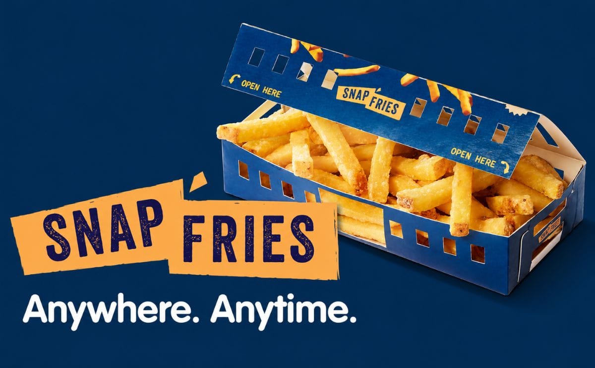 Snap Fries: Enjoy crispy fries anywhere, any time! No deep fryer needed