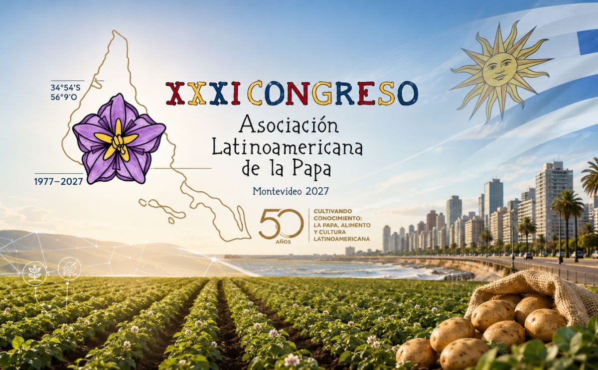 El XXXI Congreso de la Asociación Latinoamericana de la Papa (ALAP) se celebrará en Montevideo, Uruguay, en abril de 2027, con foco en investigación, innovación y producción sostenible de papa El XXXI Congreso de la Asociación Latinoamericana de la Papa (ALAP) se celebrará en Montevideo, Uruguay, en abril de 2027, con foco en investigación, innovación y producción sostenible de papa