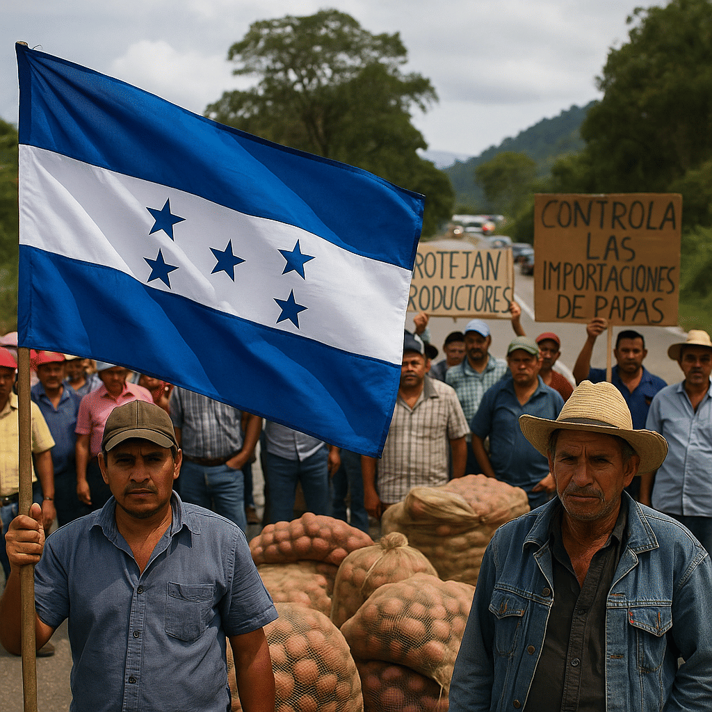 Productores protestan contra importaciones