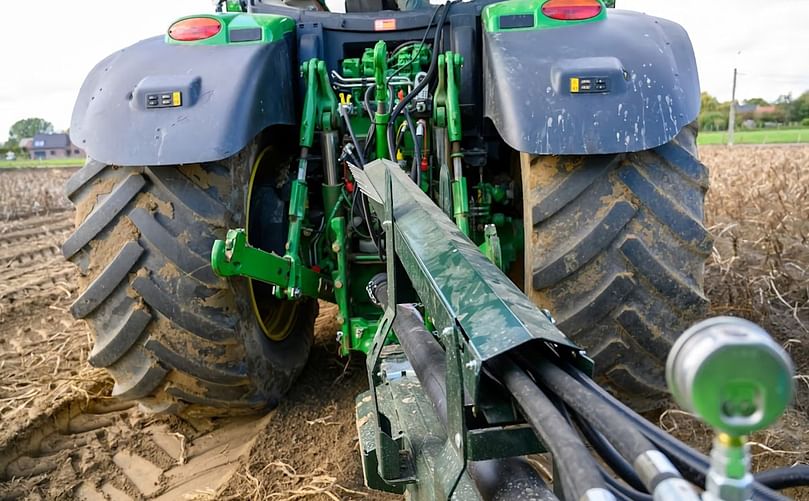  A Frame Neatly Conceals all Hydraulic Equipment and Electrical Cables to the Tractor
