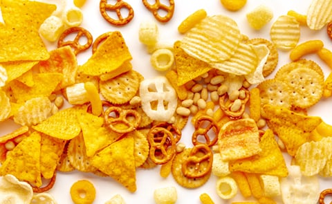 Potato and tortilla chips Potato and tortilla chips