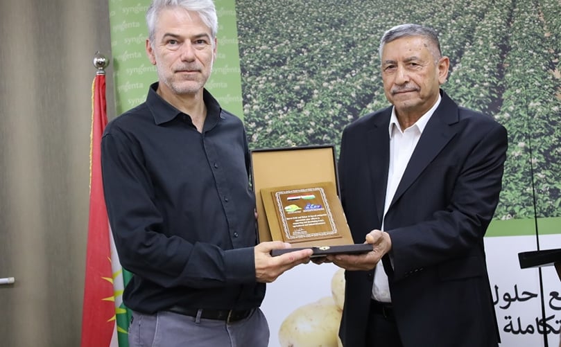 Mr Abbas Alrade CEO of Nahar Alawrad co with Nicolas Tremblay (AFD) Mr Abbas Alrade CEO of Nahar Alawrad co with Nicolas Tremblay (AFD)