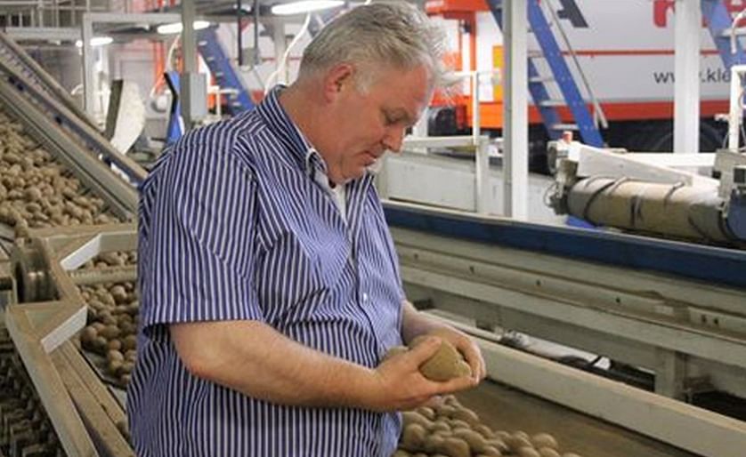 Adrie Kleinjan, de la empresa holandesa Kleinjan's Aardappelhandel