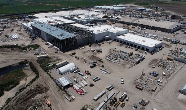 An aerial view of the USD 415 Million expansion project currently under way at Lamb Weston’s American Falls facility.
