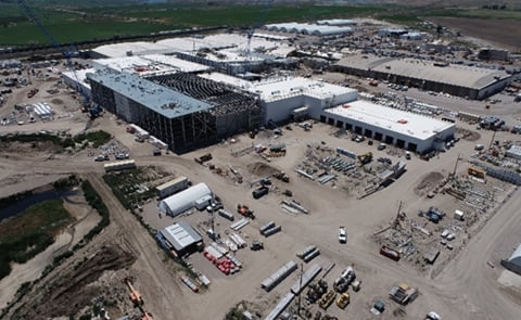 An aerial view of the $415 million expansion project currently under way at Lamb Weston’s American Falls facility. An aerial view of the $415 million expansion project currently under way at Lamb Weston’s American Falls facility.