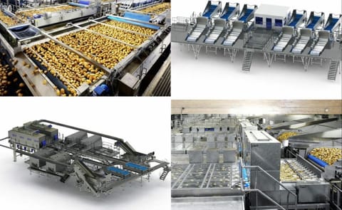 Potato washing and grading plant designed and built by Gillenkirch GmbH for Agrar Kontor GmbH Potato washing and grading plant designed and built by Gillenkirch GmbH for Agrar Kontor GmbH