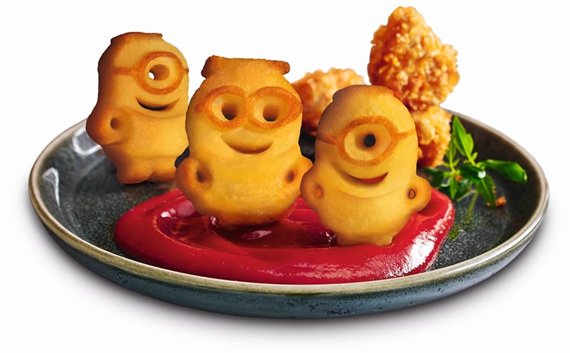 The Agrarfrost 3D Potato Minions, successfully launched in retail, are now also available for the international foodservice market The Agrarfrost 3D Potato Minions, successfully launched in retail, are now also available for the international foodservice market