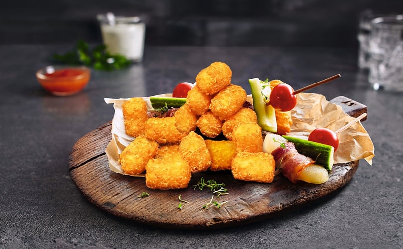 Agrarfrost also presents a popular classic from the USA, the so-called Tater Bites for the international foodservice market Agrarfrost also presents a popular classic from the USA, the so-called Tater Bites for the international foodservice market