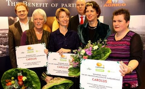  Minister en Pieperpad winnaars dopen bio-ras Agrico Carolus Minister en Pieperpad winnaars dopen bio-ras Agrico Carolus