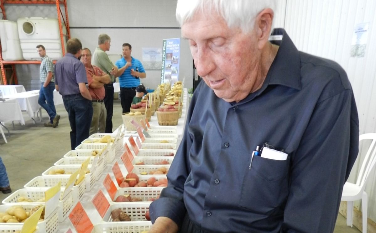 Sam Squire loves potatoes and he's more than happy to talk about them and show them (Courtesy CNW Group / Royal Agricultural Winter Fair)