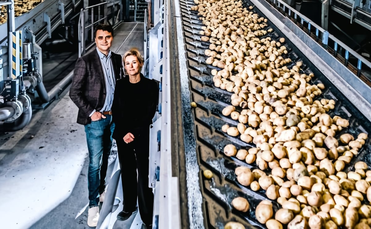 Filip Wallays and Hannelore Raes, the CEOs and owners of Agristo. Filip Wallays and Hannelore Raes, the CEOs and owners of Agristo.