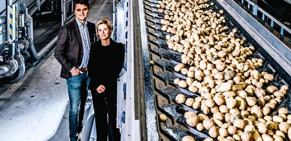 Filip Wallays and Hannelore Raes, the CEOs and owners of Agristo.