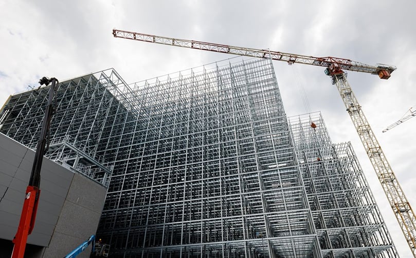 Agristo's new cold store under construction. Courtesy: © Pix4Profs / Jules van Iperen