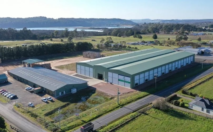 The Agronico cool store in Tasmania The Agronico cool store in Tasmania