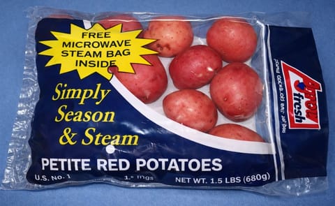 Steam bag lets consumers give potatoes a 'home-made' taste Steam bag lets consumers give potatoes a 'home-made' taste