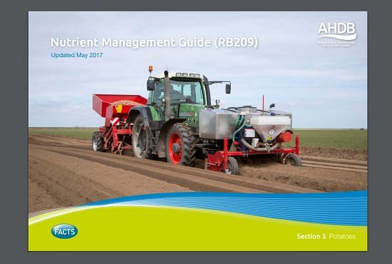 Click to access AHDB Nutrient Management Guide (RB 209) Section 5: Potatoes; updated May 2017.You can also use the AHDB Fertiliser Calculator (Courtesy: AHDB) 