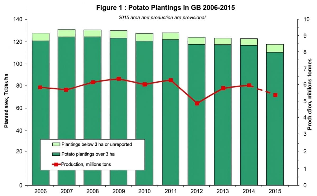 AHDB Potatoes provides first estimate of 2015 potato plantings in Great Britain