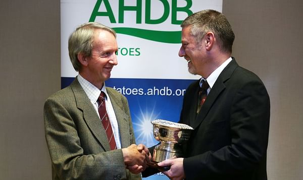 Seed Producer Jim Cruickshank receives the British Potato Industry Award
