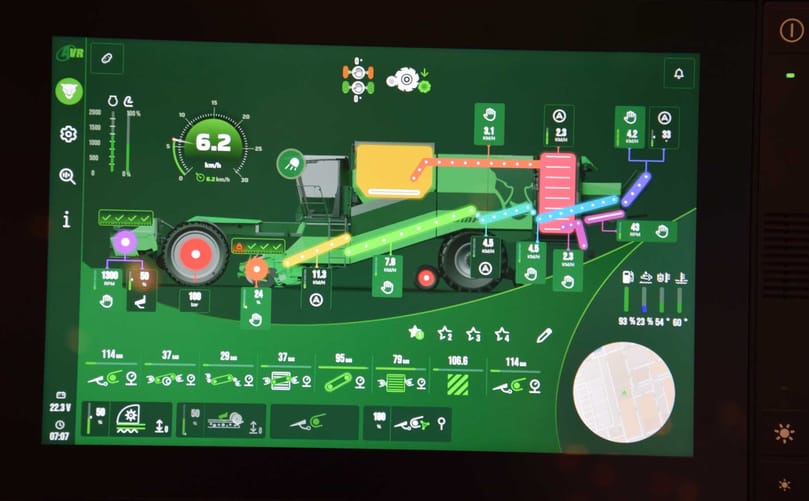 Sensors, cameras, and artificial intelligence monitor potato flow through harvesters to detect tuber damage and optimize harvesting performance Sensors, cameras, and artificial intelligence monitor potato flow through harvesters to detect tuber damage and optimize harvesting performance