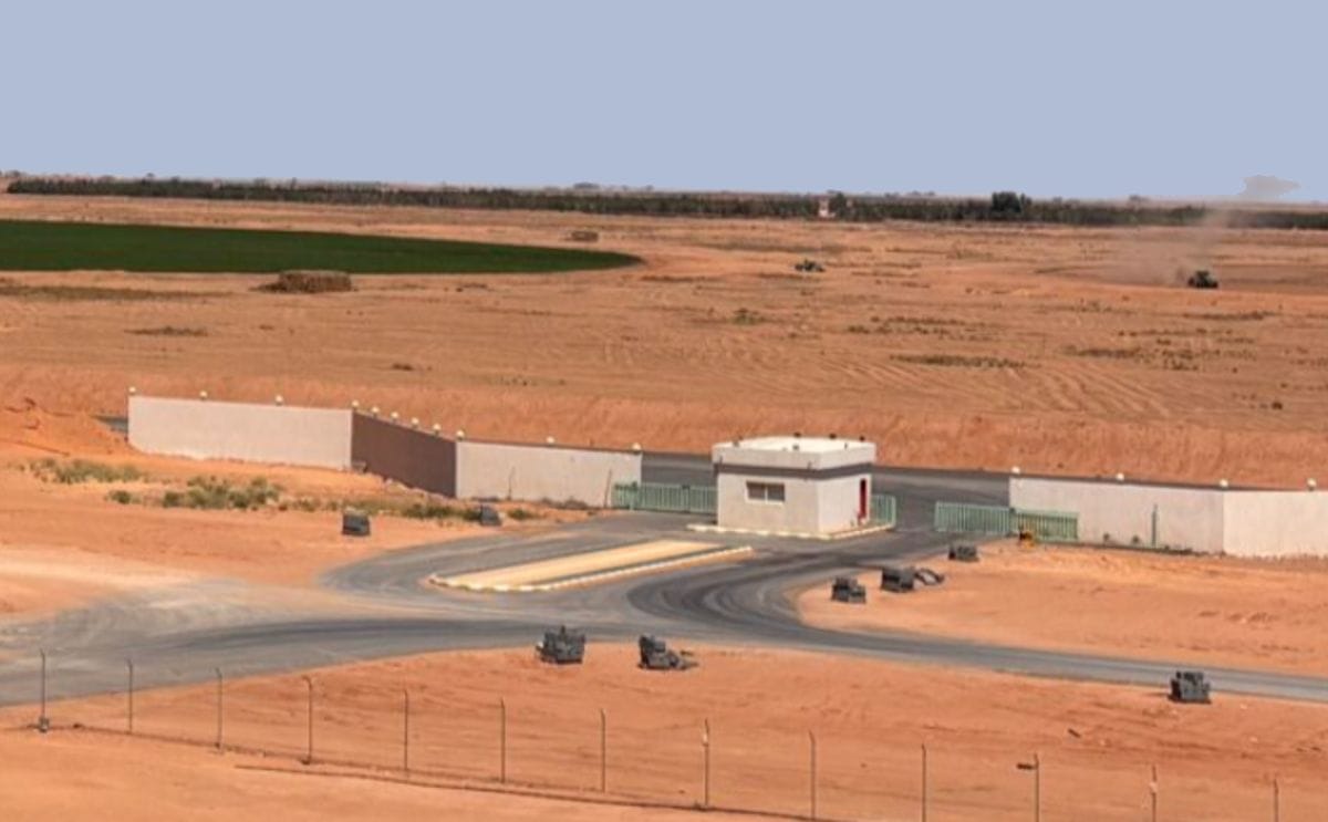 Aerial view of Al-Jouf’s agricultural estate in the desert, where local potatoes fuel French fry production.