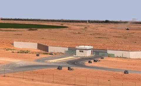 Aerial view of Al-Jouf’s agricultural estate in the desert, where local potatoes fuel French fry production. Aerial view of Al-Jouf’s agricultural estate in the desert, where local potatoes fuel French fry production.
