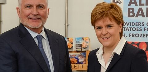 Scotland's first minister present at opening Albert Bartlett chilled potato plant