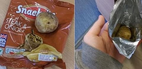 Aldi crisp packet contains only a single potato.
