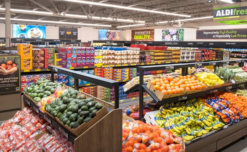 ALDI produce section in one of the grocery chain's United States stores