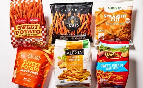 Six nationally available frozen sweet potato fry brands were compared in a blind taste test evaluating flavor, texture, and overall quality. Six nationally available frozen sweet potato fry brands were compared in a blind taste test evaluating flavor, texture, and overall quality.