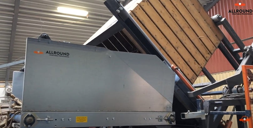Dosing box tipper ZD 160 | Allround Vegetable Processing Dosing box tipper ZD 160 | Allround Vegetable Processing