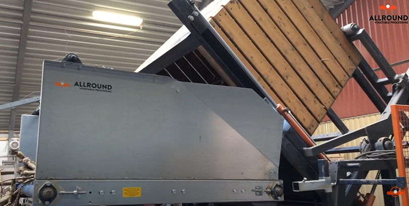 Dosing box tipper ZD 160 | Allround Vegetable Processing