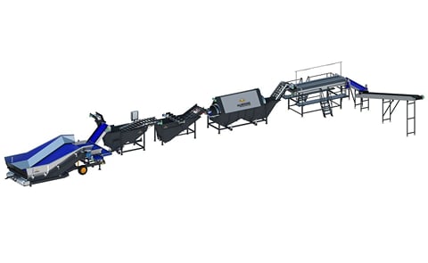 Allround Industrial Potato washing line 500 series Allround Industrial Potato washing line 500 series