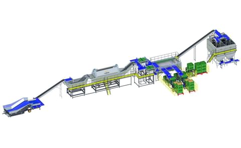 Allround Industrial Potato washing line 600 series Allround Industrial Potato washing line 600 series
