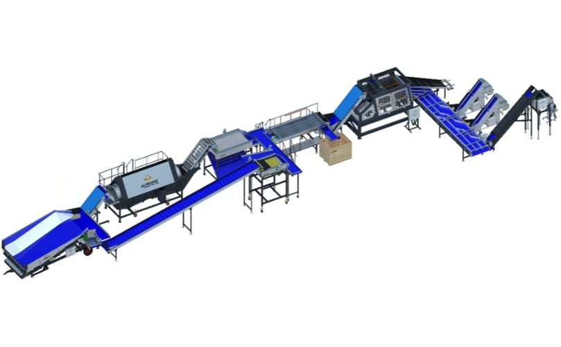 Industrial Potato Processing Line Solutions Potato Washing, Grading, Peeling and packaing Line