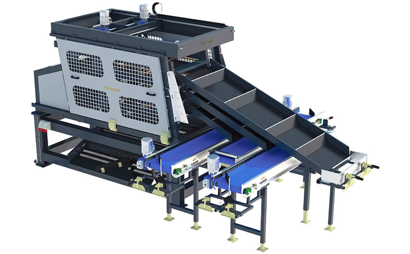 Shake grading line SG 80 with weighing & packing | BIG | Allround Vegetable Processing Shake grading line SG 80 with weighing & packing | BIG | Allround Vegetable Processing