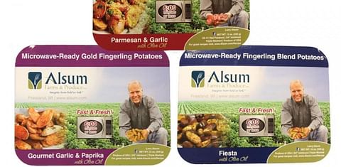Alsum Farms Microwave-Ready Potatoes with Olive oil and Seasoning named finalist in the PMA Impact Award Excellence in Packaging