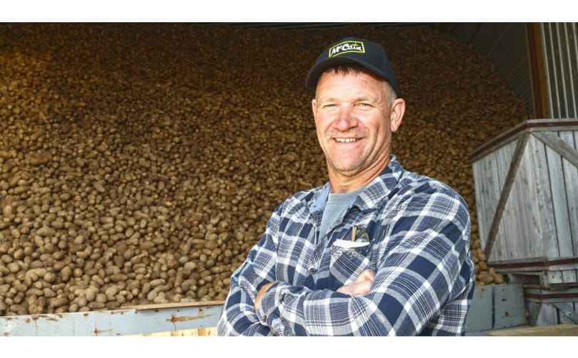McCain Foods potato grower Alyre Poitras at his farm Les Fermes Lionel & Alyre Poitras ltee in Saint-André, N.B. Photo: Dave Bailey, McCain Foods
