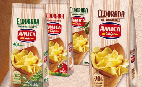Amica's low fat potato chips Eldorada. Amica's low fat potato chips Eldorada.
