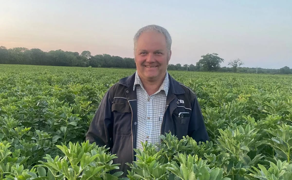 Andrew Wilson, a potato grower near Slingsby, York, stands in a field as part of his sustainable farming system, highlighting the role of long crop rotations in improving soil health and strengthening British potato production. Andrew Wilson, a potato grower near Slingsby, York, stands in a field as part of his sustainable farming system, highlighting the role of long crop rotations in improving soil health and strengthening British potato production.