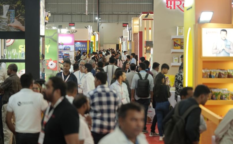 Trade visitors explore the bustling exhibition halls at Anuga FoodTec India and Anuga Select India 2025, held at the Bombay Exhibition Centre, Mumbai, bringing together over 1,000 exhibitors and 43,500 attendees from across the globe. Trade visitors explore the bustling exhibition halls at Anuga FoodTec India and Anuga Select India 2025, held at the Bombay Exhibition Centre, Mumbai, bringing together over 1,000 exhibitors and 43,500 attendees from across the globe.