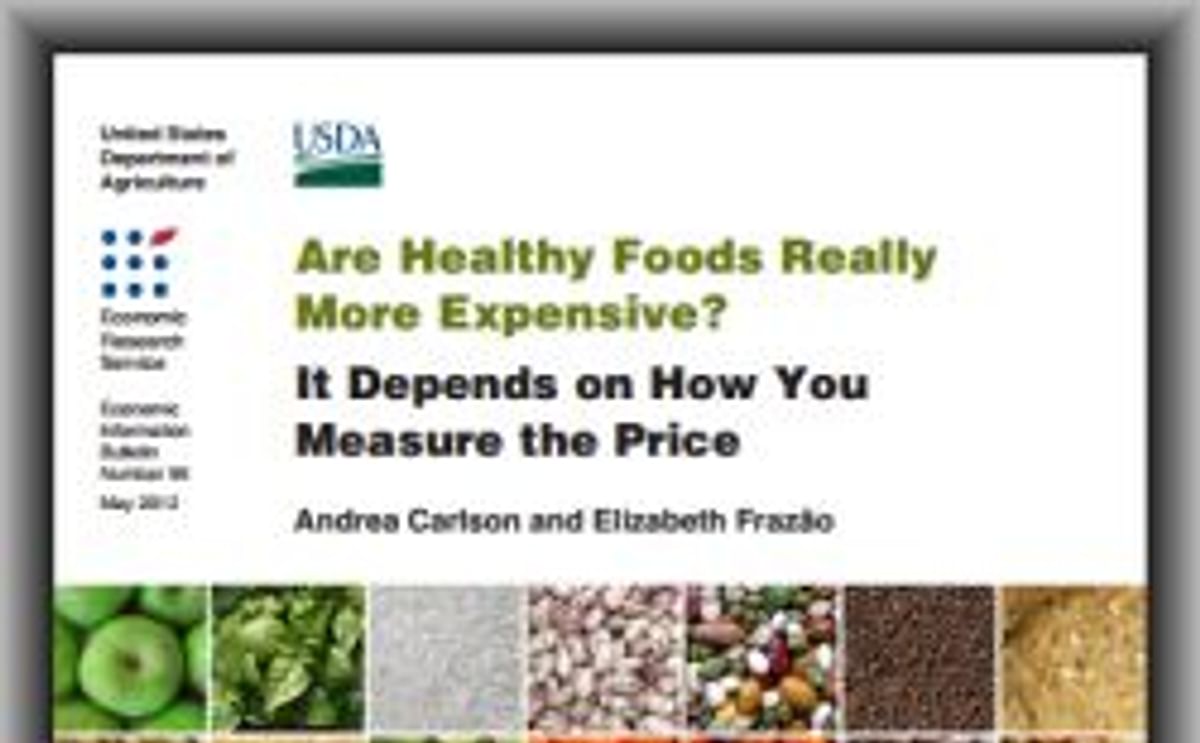 Are healthy foods more expensive than junk food? No, it depends...