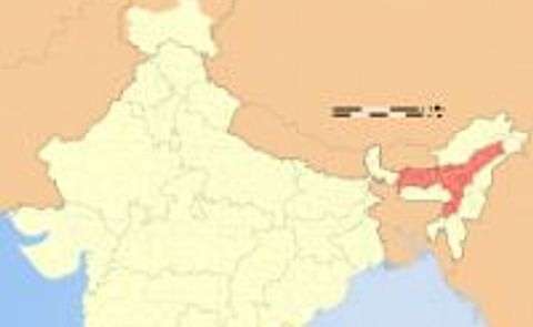 The India State Assam is located in the North-East of India The India State Assam is located in the North-East of India