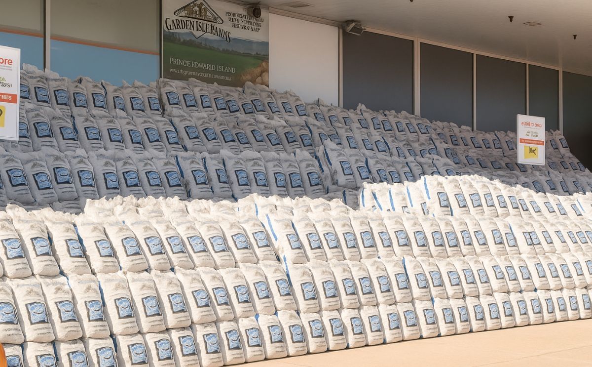 Record for largest potato display back to Prince Edward Island Record for largest potato display back to Prince Edward Island