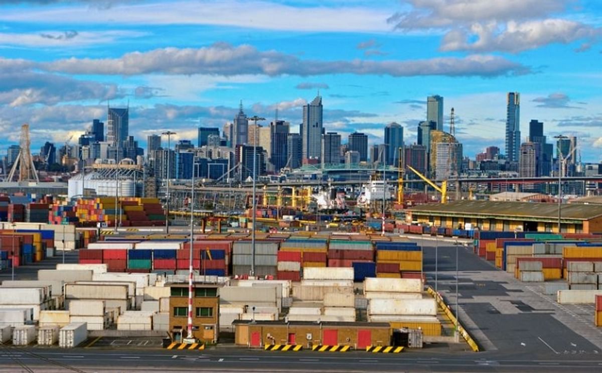 Container Harbor in Melbourne