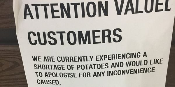 As Australia is facing a potato shortage, prices rise.
