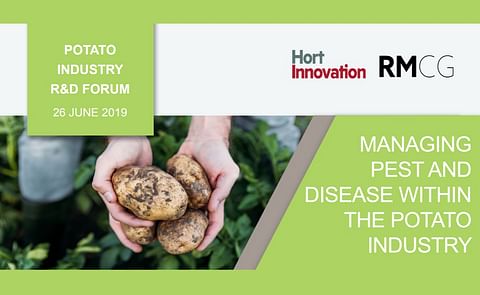Australian potato growers keen to learn about the latest research for managing key pests and diseases on potato farms have an opportunity to listen to leading experts at a Potato Industry Research and Development (R&D) Forum in Melbourne this week. Australian potato growers keen to learn about the latest research for managing key pests and diseases on potato farms have an opportunity to listen to leading experts at a Potato Industry Research and Development (R&D) Forum in Melbourne this week.